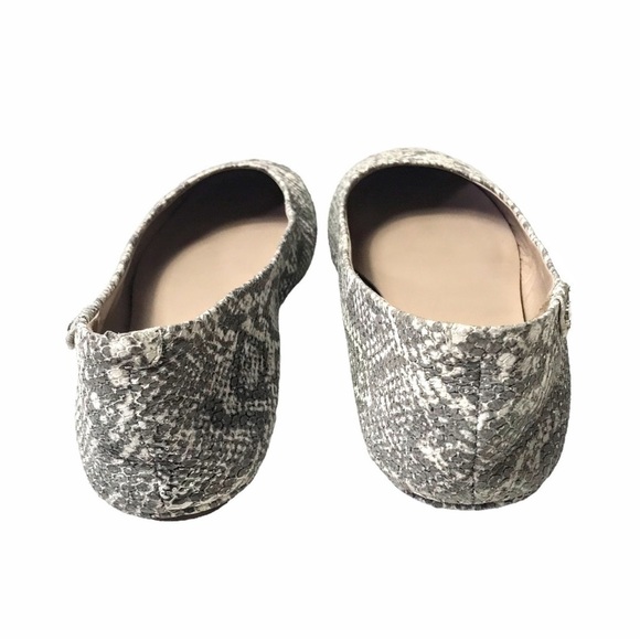 Tory Burch Roccia Travel Flats in Sparkling Snakeskin Size 7 - Picture 4 of 13